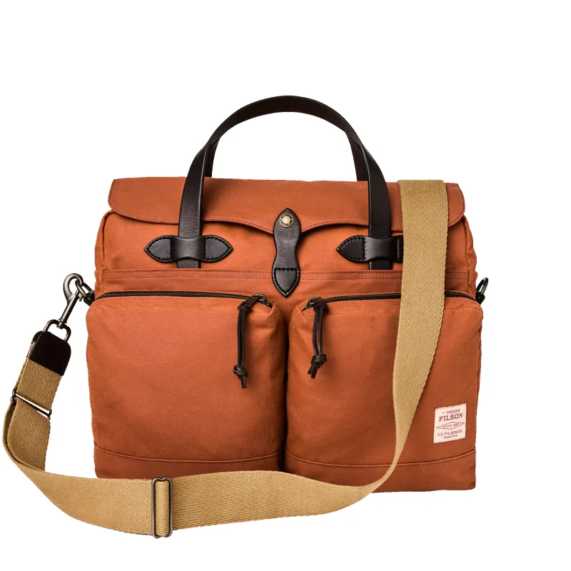 24 Hour Tin Cloth Briefcase - Rust sold by Filson