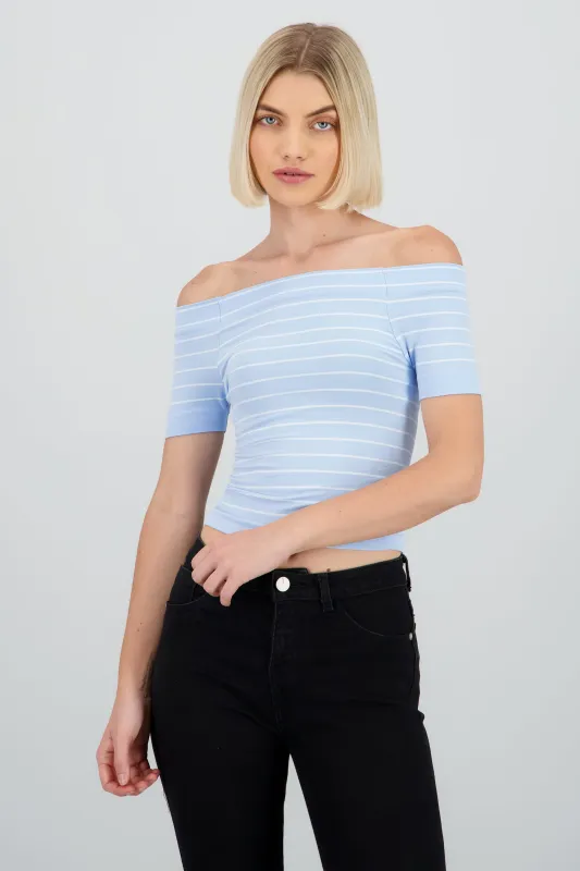 Top rayas off shoulder sold by Shasa