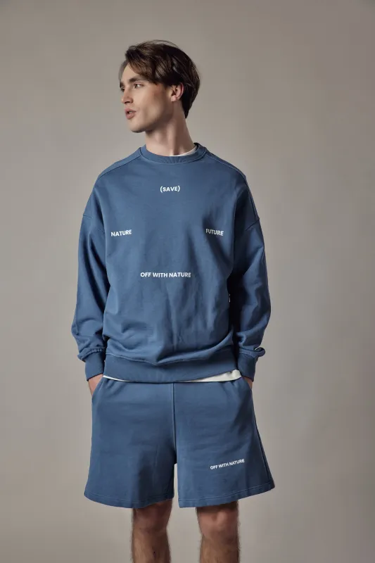 Men's Loose Fit Crewneck Sweatshirt sold by Ivalo.com