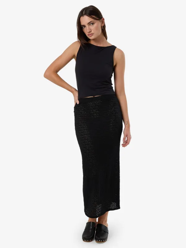 Dollie Lace Skirt - Black sold by Thrills