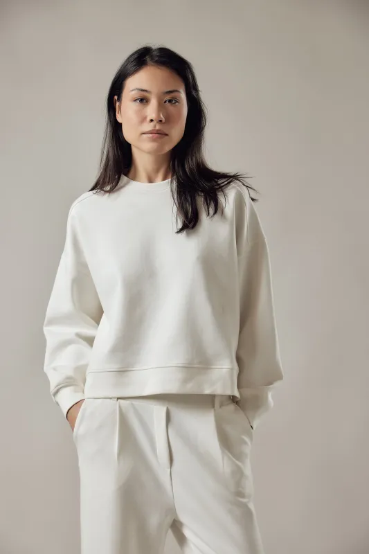 Loose Fit Crewneck Interlock Sweatshirt sold by Ivalo.com