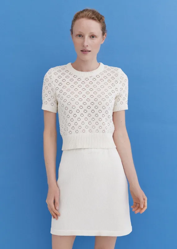 Knitted Cotton Lace Top Lily sold by Ivalo.com