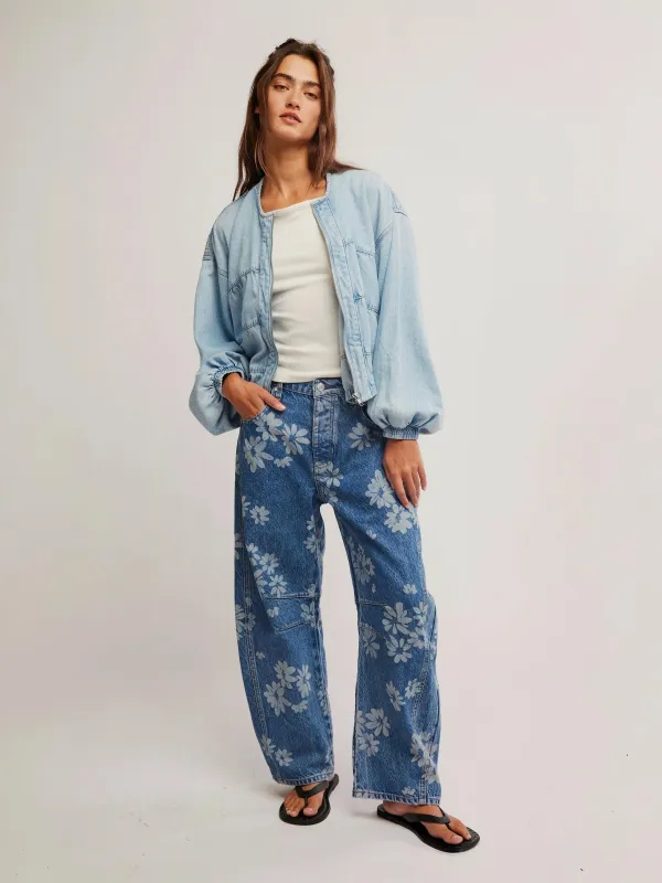 Layla Denim Zip Jacket sold by Plenty