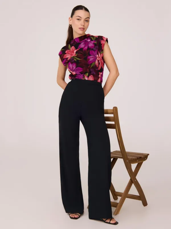 Satin Wide-Leg Pants sold by Suzy Shier