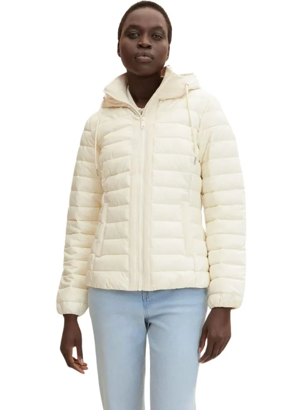HOODED LIGHT WEIGHT PUFFER JACKET sold by FBO