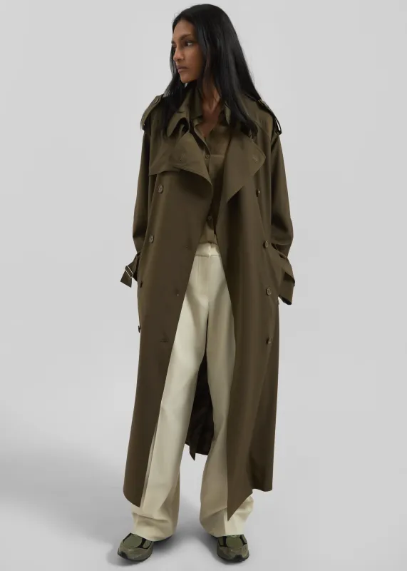 Veyron Trench Coat - Khaki sold by Frankie Shop