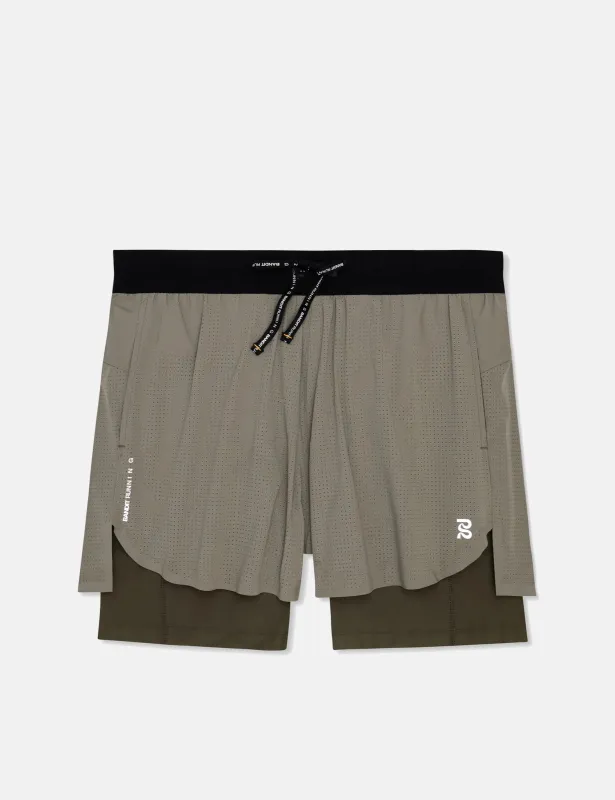 Bandit Vento 4" 2-in-1 Short, Men's - Fatigue sold by Article London