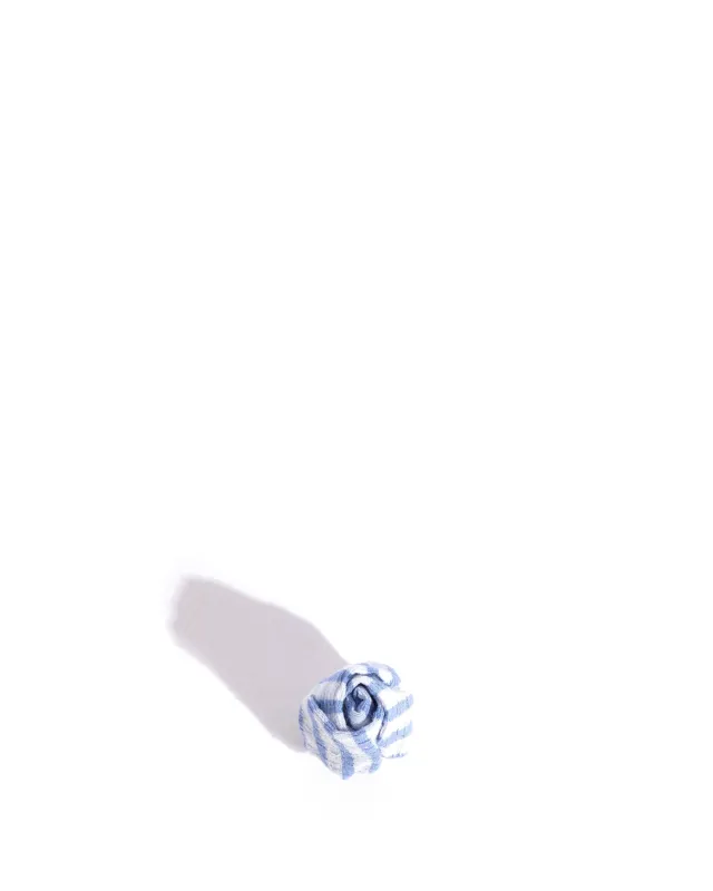 Tulip shoe clip Pleated gingham Bubble blue sold by Anonymous Copenhagen