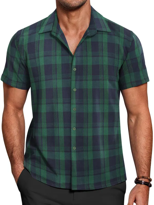 Casual Button Down Plaid Shirt (US Only) sold by Coofandy