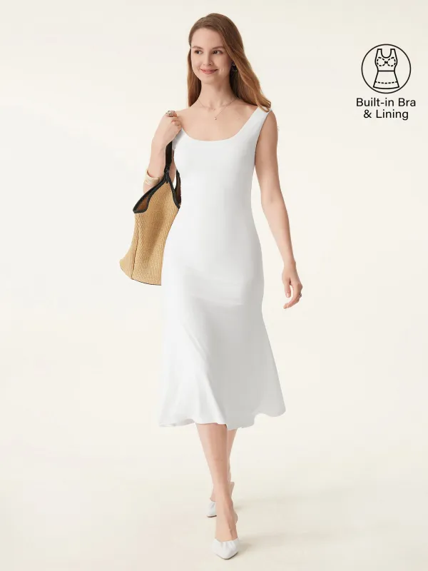 Scoop Neck Midi Low Back Brami Dress sold by ogl move