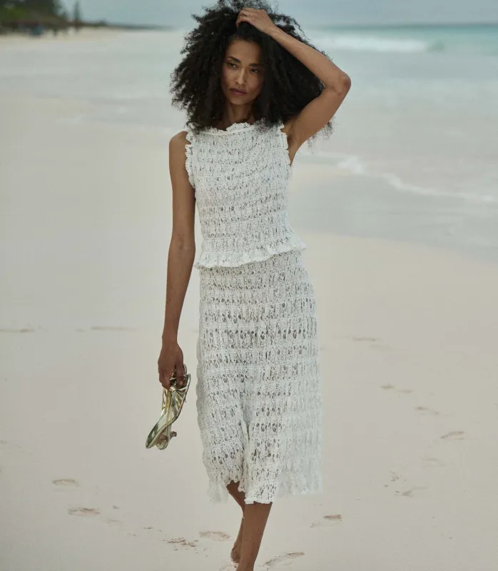 RACHELLE SKIRT -- SALT sold by Doen