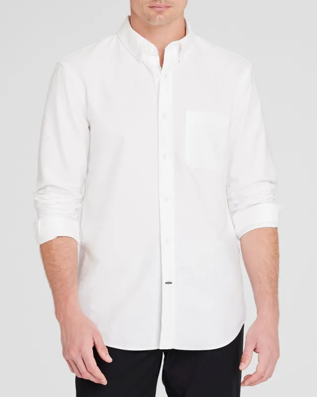 Long-Sleeve Solid Oxford Shirt sold by Club Monaco