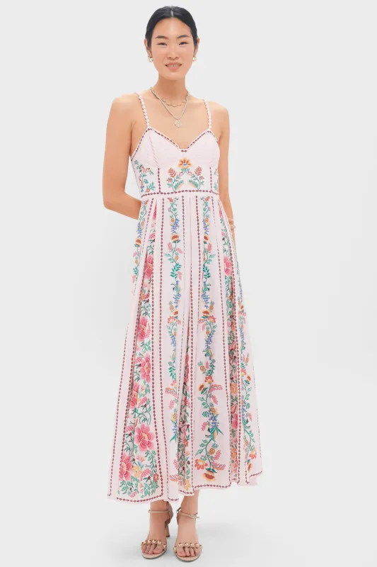Delicate Forest Pink Maxi Dress sold by Tuckernuck