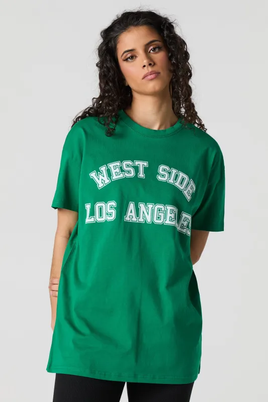 West Side HD Print Oversized T-Shirt sold by Urban Planet