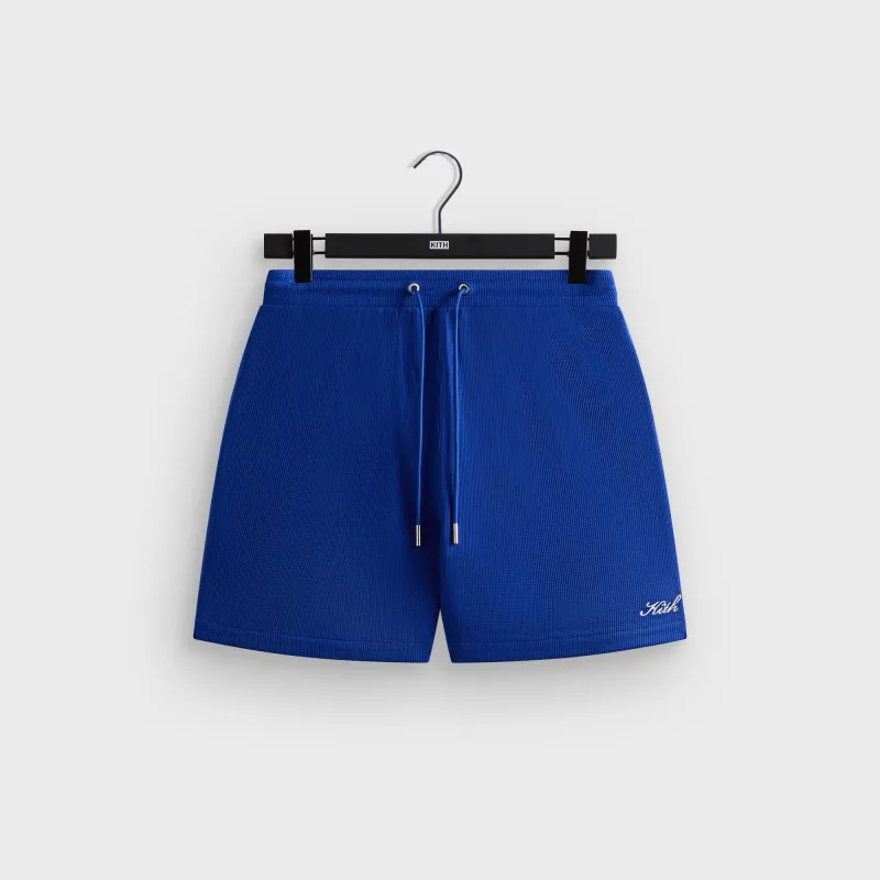 Kith Micro Waffle Graham Short - Cyclone sold by Kith