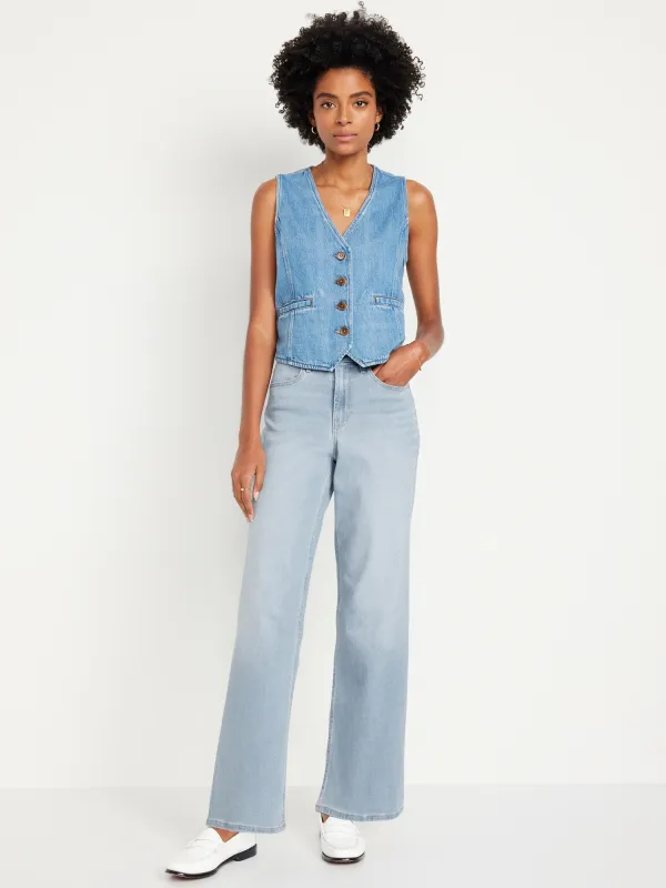 High-Waisted Wow Wide-Leg Jeans sold by GAP