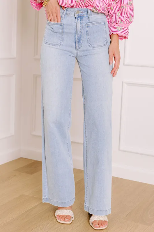 JUST USA Silas High Waist Wide Leg Jean sold by Impressions