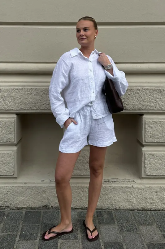 Layne Shorts White sold by Noella Fashion