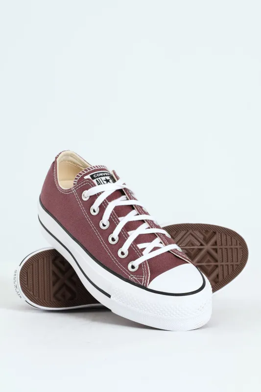 Chuck Taylor All Star Lift Platform Sneaker - Burgundy sold by Edgars 