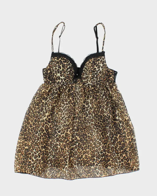 Vintage Y2k 00s Marilyn Monroe Leopard Print Top - M sold by Rokit
