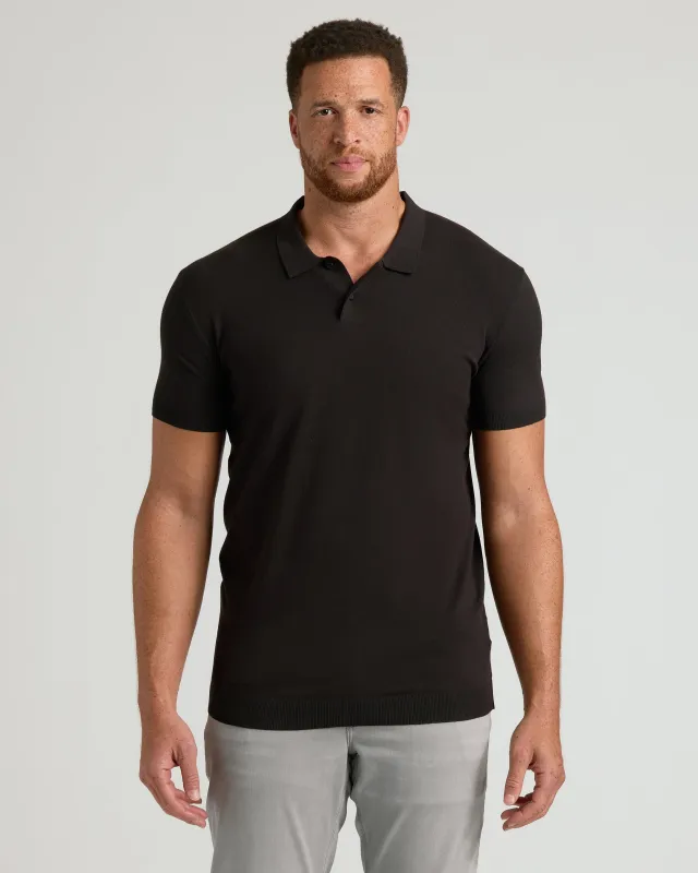 Black Tall Dressy Polo sold by True Classic