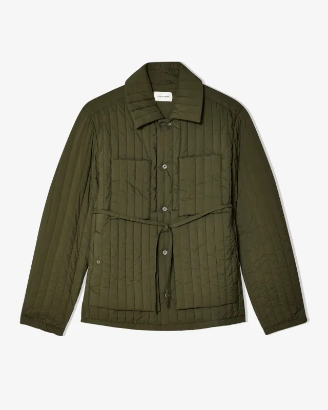 Craig Green - Men's Quilted Worker Jacket - (Olive) sold by Dover Street Market