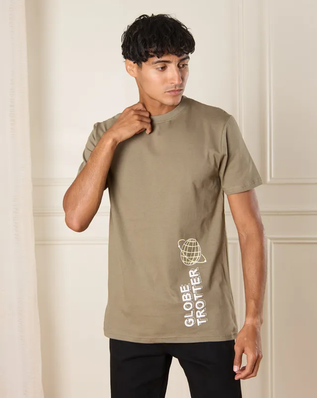 Men Green Graphic T-Shirt sold by Redtag