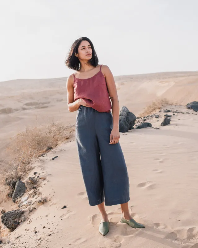Maxi WELS wide leg linen pants sold by Not Perfect Linen