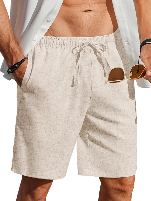 Casual Summer Linen Blend Shorts (US Only) sold by Coofandy