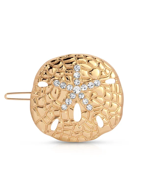 Sand Dollar Barrette sold by ettika