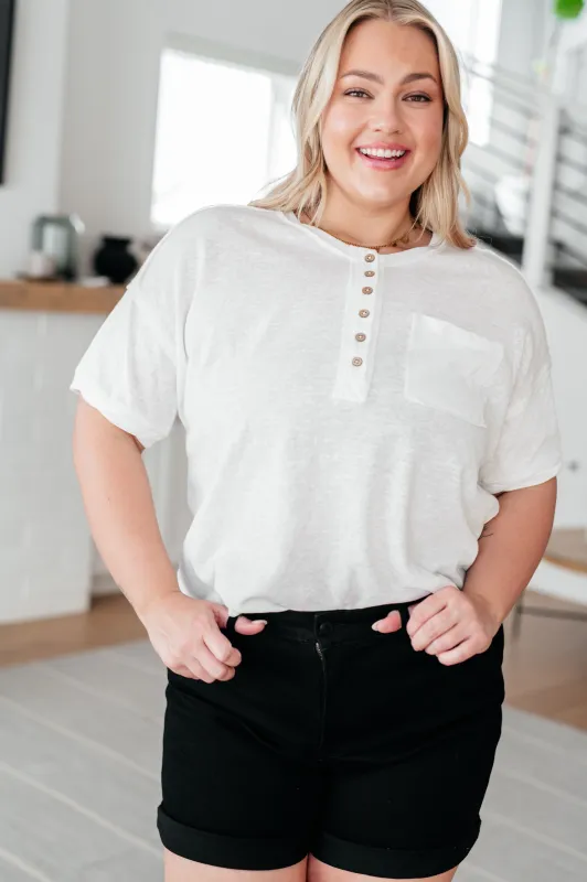 Hipster Henley Top sold by Charming Charlie
