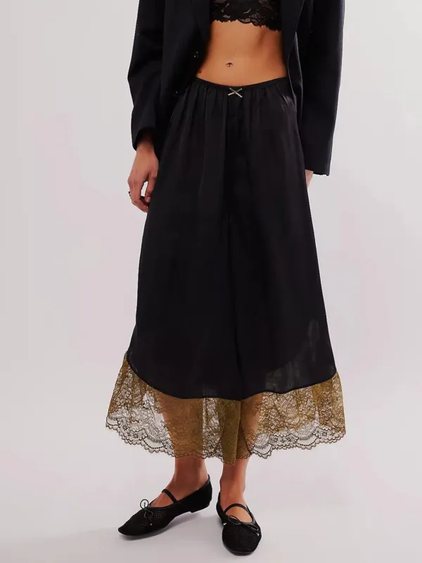 Lace Detail Wide Leg Pants sold by Charming Charlie