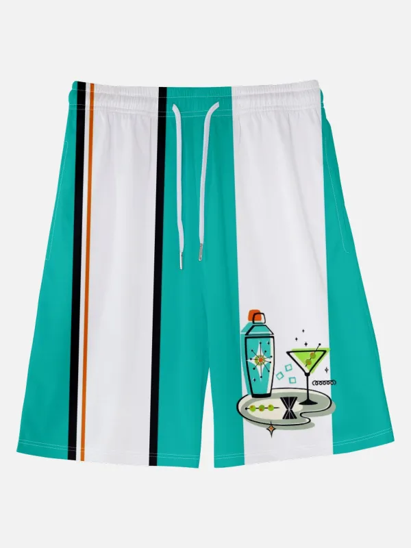 Men's Atomic Age Cocktail Vacation Shorts sold by Eleven Oasis