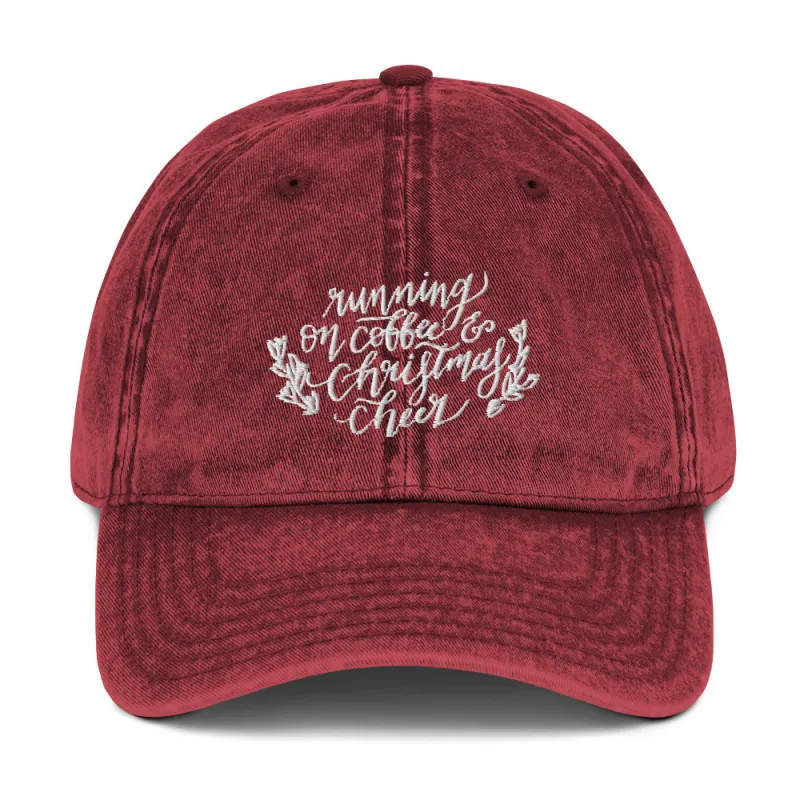 Coffee and Christmas Cheer Denim Hat sold by Detailed Threads Boutique