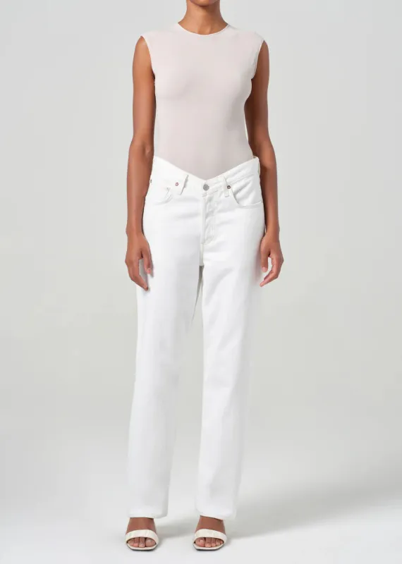 Agolde - V-Waist Baggy - Milkshake sold by Jessie Boutique