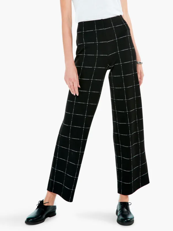 Etched Plaid Wide Leg Pant sold by NIC+ZOE