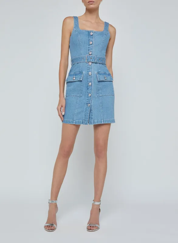 L’agence - Midy Button-Front Dress - Olvera sold by Jessie Boutique