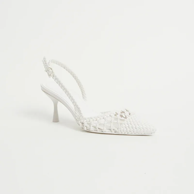 Simkhai - Dylan Woven Slingback - Ivory sold by Jessie Boutique