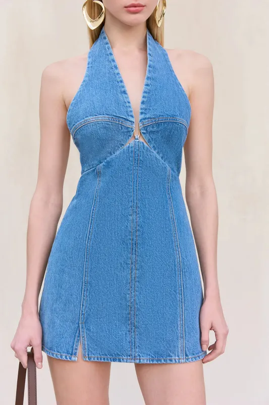 Cult Gaia - Rumi Dress - Medium Stone Wash sold by Jessie Boutique
