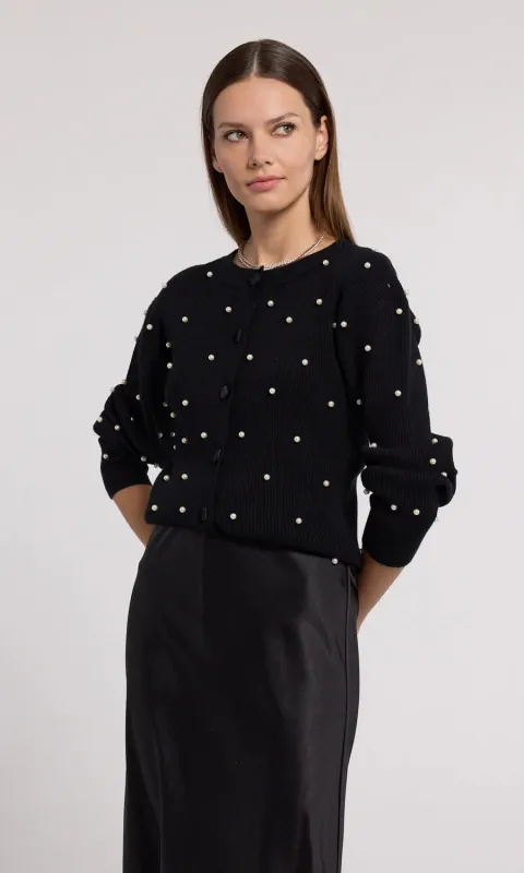 Generation love - Stacie Cardigan - Black sold by Jessie Boutique
