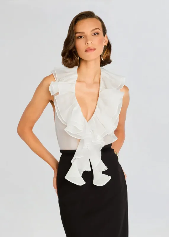 Retrofete - Emeline Top - White sold by Jessie Boutique