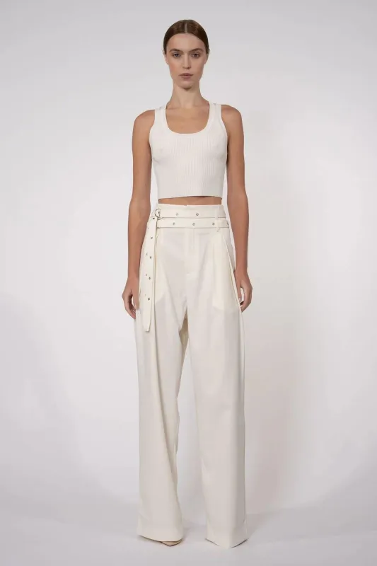 Nonchalant - Eve Crop - White sold by Jessie Boutique