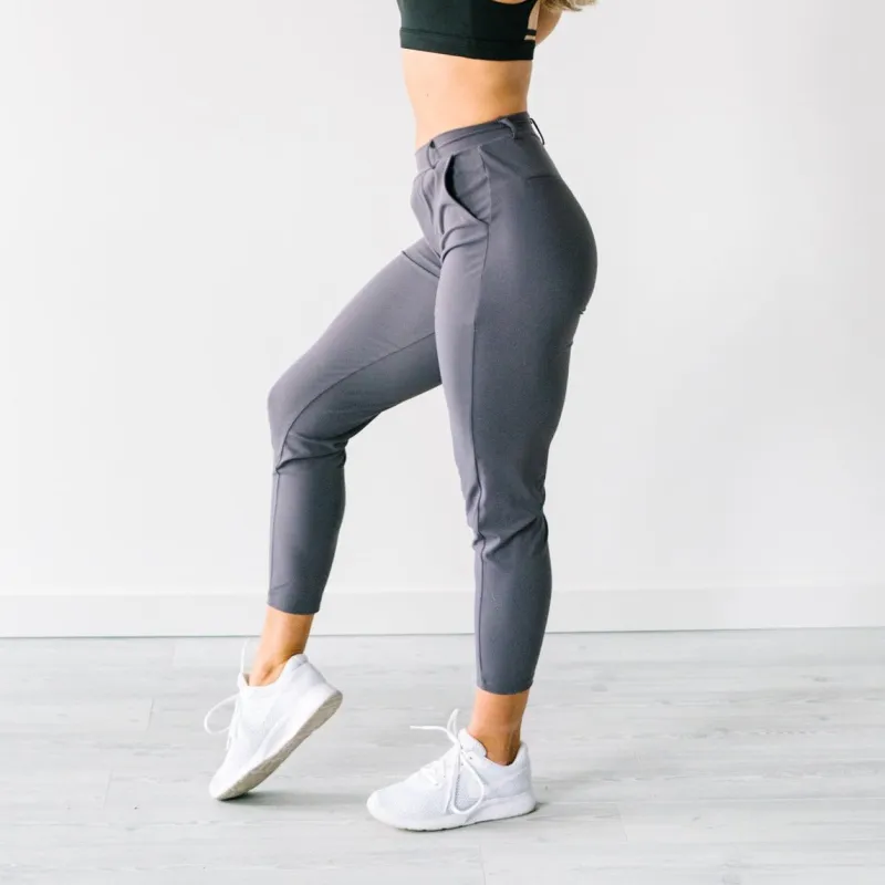 Work Hard Play Hard Trousers - Grey | MT LUXE sold by Maven Thread