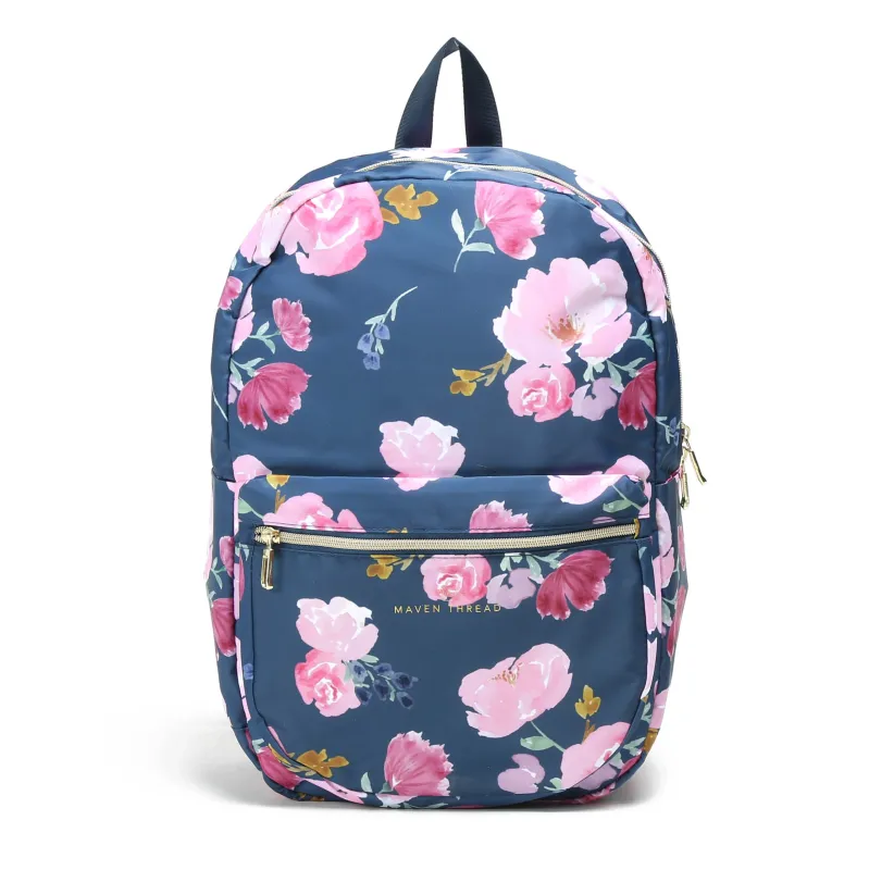 Classic Backpack - Navy Floral sold by Maven Thread