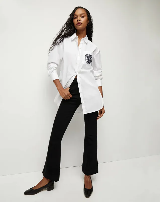 Veronica Beard - Carson Kick Flare Jean - Onyx sold by Jessie Boutique