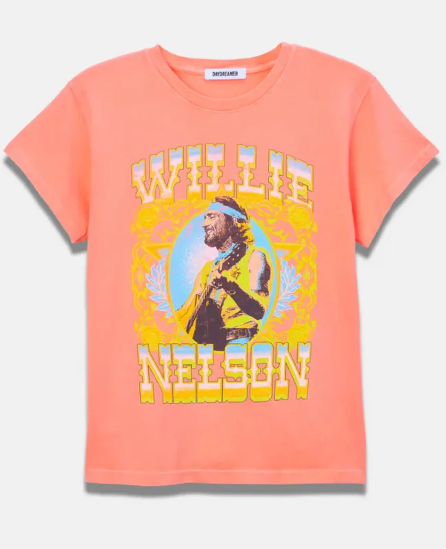 Daydreamer - Willie Nelson Outlaw Country Tour Tee - Desert Flower sold by Jessie Boutique