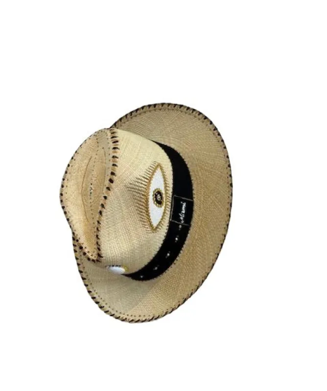 Zinag - White Gold Eye Hat sold by Jessie Boutique