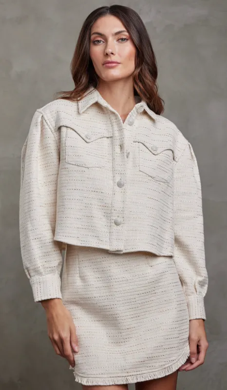 Sundays - Noella Jacket - Winter White sold by Jessie Boutique