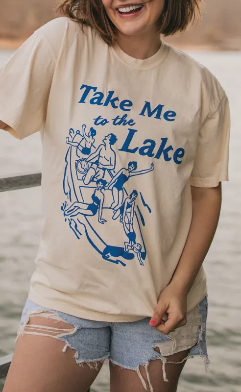 jo johnson: take me to the lake tee sold by RIFFRAFF