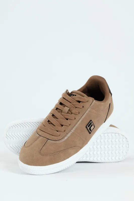 Massimo Court Sneaker - Dark Beige sold by Edgars